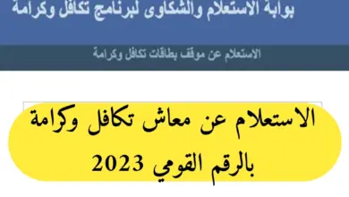  الاستعلام عن معاش تكافل وكرامة بصورة إلكترونية