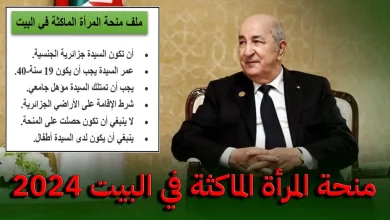 منحة المرأة الماكثة في البيت 2024