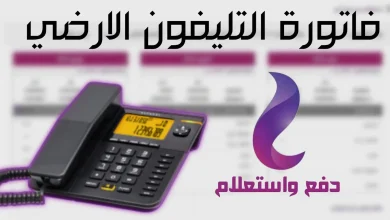 الاستعلام عن فاتورة الخط الأرضي أبريل 2024