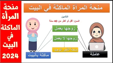 منحة المراة الماكثة